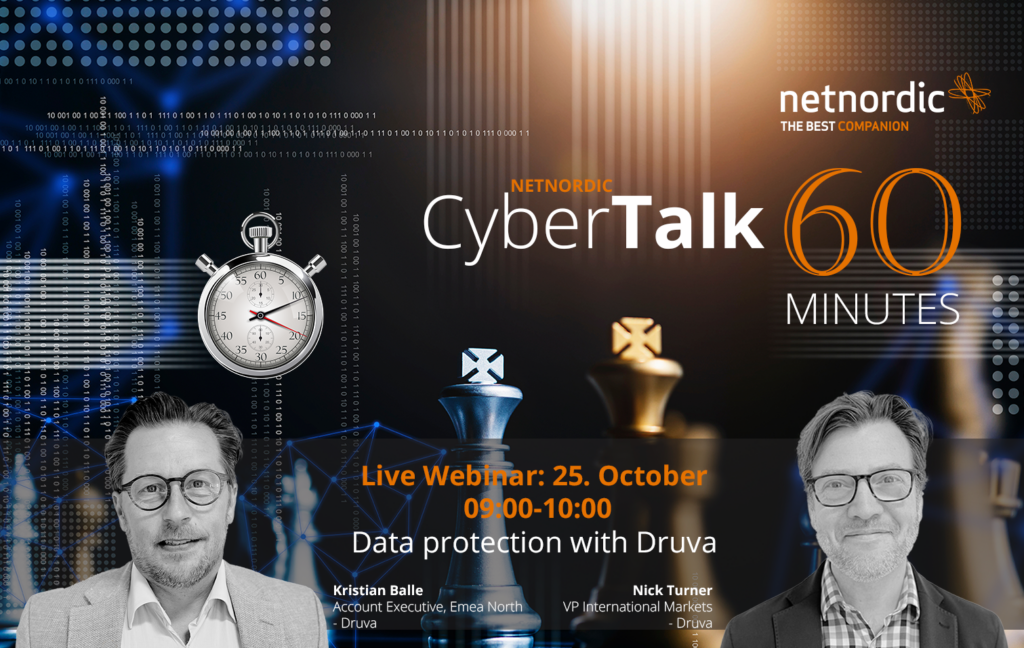 CyberTalk 60 Minutes – Data protection with Druva (25 October)